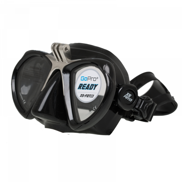 Marlin Ready Black mask with GoPro